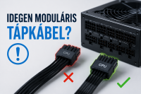 Miért veszélyes idegen moduláris tápkábelt használni?