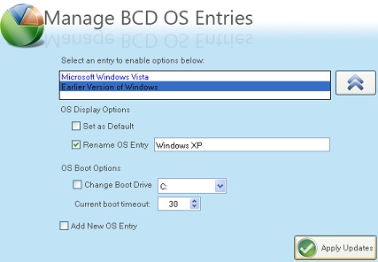 Manage BCD OS Entries